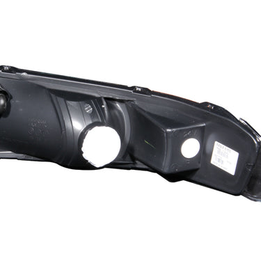 ANZO 2005-2009 Ford Mustang Euro Parking Lights Black w/ Amber Reflector