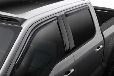 AVS 15-18 Ford F-150 Supercrew Ventvisor Outside Mount Window Deflectors 4pc - Smoke