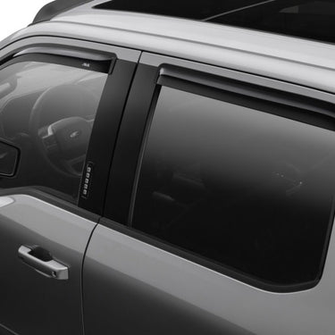 AVS 15-18 Ford F-150 Supercrew Ventvisor Outside Mount Window Deflectors 4pc - Smoke