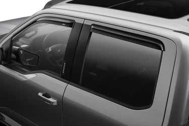 AVS 15-18 Ford F-150 Supercrew Ventvisor Outside Mount Window Deflectors 4pc - Smoke