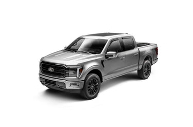 AVS 15-18 Ford F-150 Supercrew Ventvisor Outside Mount Window Deflectors 4pc - Smoke