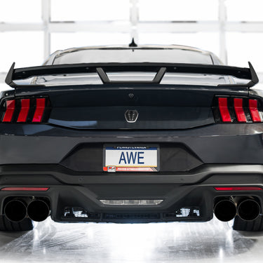 AWE 2024 Ford Mustang Dark Horse S650 RWD SwitchPath Catback Exhaust w/ Quad Diamond Black Tips