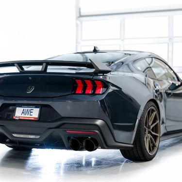 AWE 2024 Ford Mustang Dark Horse S650 RWD SwitchPath Catback Exhaust w/ Quad Diamond Black Tips