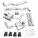 AWE 2024 Ford Mustang GT Fastback S650 RWD SwitchPath Catback Exhaust w/ Quad Diamond Black Tips
