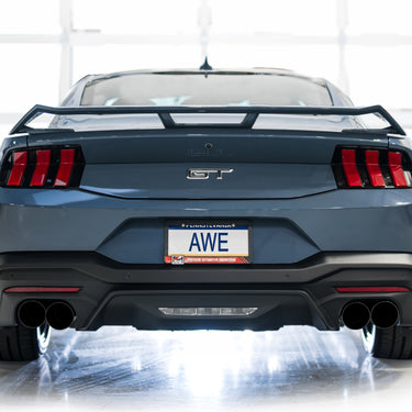 AWE 2024 Ford Mustang GT Fastback S650 RWD SwitchPath Catback Exhaust w/ Quad Diamond Black Tips