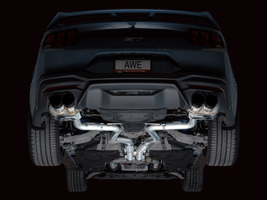 AWE 2024 Ford Mustang GT Fastback S650 RWD SwitchPath Catback Exhaust w/ Quad Diamond Black Tips