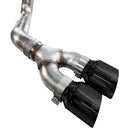 AWE 21-25 Ford F150 (14th Gen Reg Cab) Cat-Back Exhaust - 4.5in Dual Side Exit Diamond Black Tips