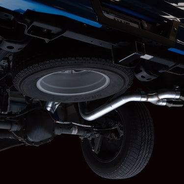 AWE 21+ Ford F150 Dual Side Exit Cat-Back Exhaust - 4.5in Diamond Black Tips *For Stock Y-Pipe Only