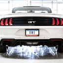 AWE Tuning 2018+ Ford Mustang GT (S550) Cat-back Exhaust - Touring Edition (Quad Diamond Black Tips)