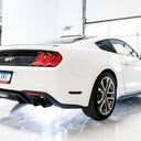 AWE Tuning 2018+ Ford Mustang GT (S550) Cat-back Exhaust - Touring Edition (Quad Diamond Black Tips)
