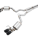 AWE Tuning 2018+ Ford Mustang GT (S550) Cat-back Exhaust - Touring Edition (Quad Diamond Black Tips)