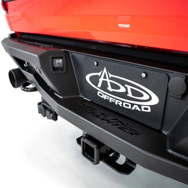 Addictive Desert Designs 2022+ Ford Raptor Stealth Fighter R Bumper w/ 2 Cube Lights - Hammer Black