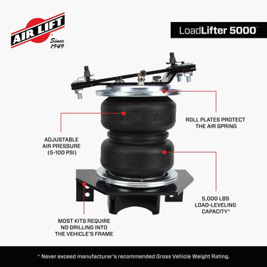 Air Lift 2021-2022 F-150 Powerboost 2WD/4WD Loadlifter 5000 Air Spring Kit