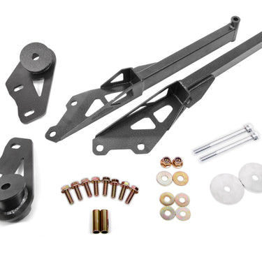 BMR 15-18 Ford Mustang S550 IRS Subframe Support Brace (Black Hammertone)