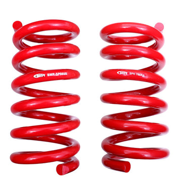 BMR 18-20 S550 Mustang GT MagneRide/15-20 GT350 Lowering Spring Set of Rear only - Red