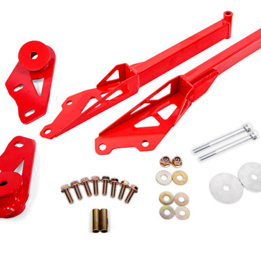BMR Suspension 15-18 Ford Mustang S550 IRS Subframe Support Brace (Red)