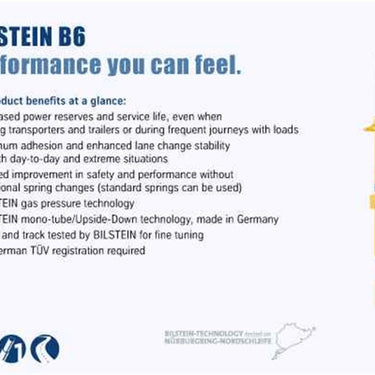 Bilstein B6 15-17 Ford Mustang GT V6 Front Monotube Strut Assembly