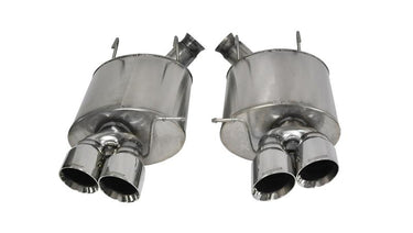 Corsa 2013-2014 Ford Mustang Shelby GT500 5.8L V8 Polished Sport Axle-Back Exhaust