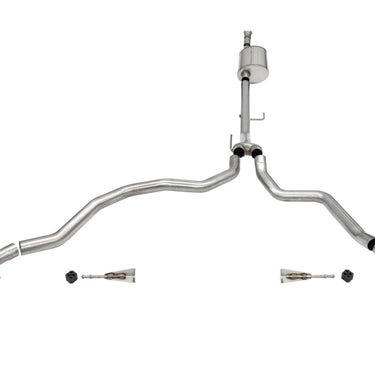 Corsa 2021-2025 Ford F-150 SuperCab/6.5in Bed 5.0L V8 Sport Cat-Back Dual Rear Exit-Black PVD