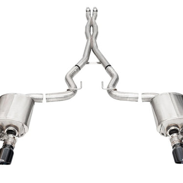 Corsa 2024-2025 Ford Mustang V8 5.0L 3in Cat-Back Exhaust System w/ Twin 4in Black Pro-Series Tips