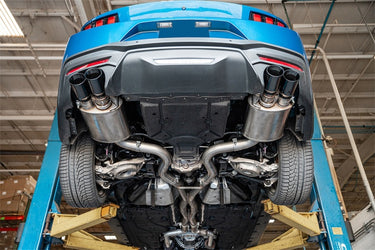 Corsa 2024-2025 Ford Mustang V8 5.0L 3in Cat-Back Exhaust System w/ Twin 4in Black Straight Tips