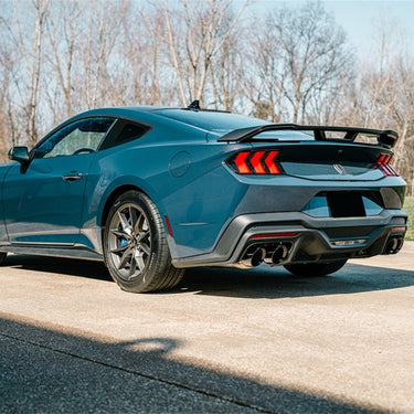 Corsa 24+ Ford Mustang Dark Horse 5.0L 3in Dual Rear Cat-Back w/Twin 4.5in Black PVD Slash Tips