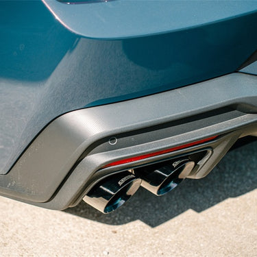 Corsa 24+ Ford Mustang Dark Horse 5.0L 3in Dual Rear Cat-Back w/Twin 4.5in Black PVD Slash Tips