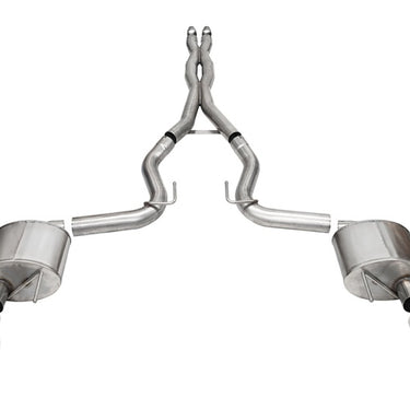 Corsa 24+ Ford Mustang GT Xtreme Cat-Back Exhaust Sys. 3.0in Dual Rear Exit w/4.5in Pro Series Tips
