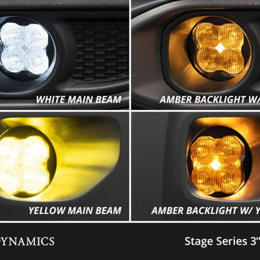 Diode Dynamics SS3 Pro Type A Kit ABL - Yellow SAE Fog
