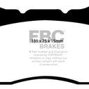 EBC 04-08 Acura TL 3.2 (Manual)(Brembo) Redstuff Front Brake Pads