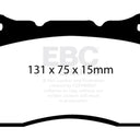 EBC 04-08 Acura TL 3.2 (Manual)(Brembo) Redstuff Front Brake Pads