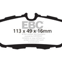 EBC 10-14 Ford Mustang 3.7 Yellowstuff Rear Brake Pads