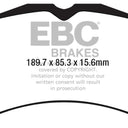 EBC 15-23 Ford Mustang 5.0L (Gen 6) Redstuff Front Brake Pads