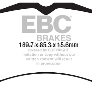 EBC 15-23 Ford Mustang 5.0L (Gen 6) Redstuff Front Brake Pads