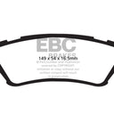 EBC 15+ Ford F150 2.7 Twin Turbo (2WD) Yellowstuff Rear Brake Pads