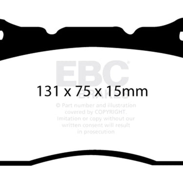 EBC 17-21 Honda Civic Type-R (FK8) Yellowstuff Front Brake Pads