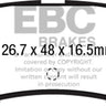 EBC 2015+ Ford Mustang 5.0L Bluestuff Rear Brake Pads