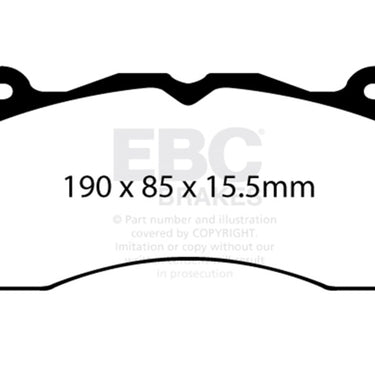 EBC 2015+ Ford Mustang (6Th Gen) 2.3L Turbo (GT Package) Bluestuff Front Brake Pads
