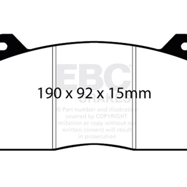 EBC 2015+ Ford Mustang GT350 Bluestuff Front Brake Pads