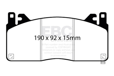 EBC 2015+ Ford Mustang GT350 Bluestuff Front Brake Pads