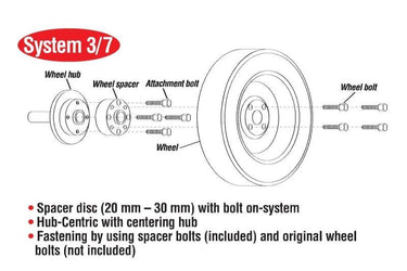 Eibach Pro-Spacer System 20mm Black Spacer - 2015 Ford Mustang Ecoboost / V6 / GT