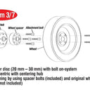 Eibach Pro-Spacer System 25mm Spacer - 2015 Ford Mustang Ecoboost / V6 / GT