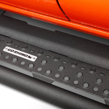 Go Rhino Dominator Extreme D6 SideSteps - Tex Blk - 87in