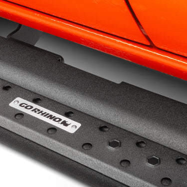 Go Rhino Dominator Extreme DSS Sliders - Tex Blk - 80in