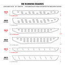 Go Rhino RB20 Running Boards - Bedliner - 87in