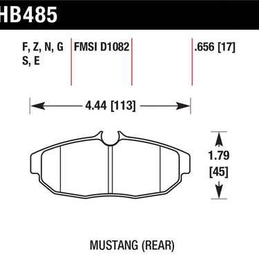Hawk 08-09 Mustang Bullitt/05-10 & 12-13 Mustang GT/05-13 Mustang V6 Blue 9012 Race Rear Brake Pads