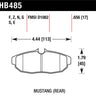 Hawk 2011-2012 Ford Mustang 5.0L Perf. 5.0 (w/Brembo Brakes) High Perf. Street 5.0 Rear Brake Pads