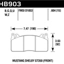 Hawk 2015 Ford Mustang DTC-60 Front Brake Pads