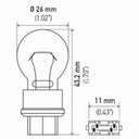 Hella Bulb 3157 12V 27/7W W2.5x16q S8