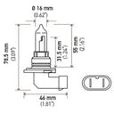 Hella Optilux HB3 9005 12V/65W XY Xenon Yellow Bulb